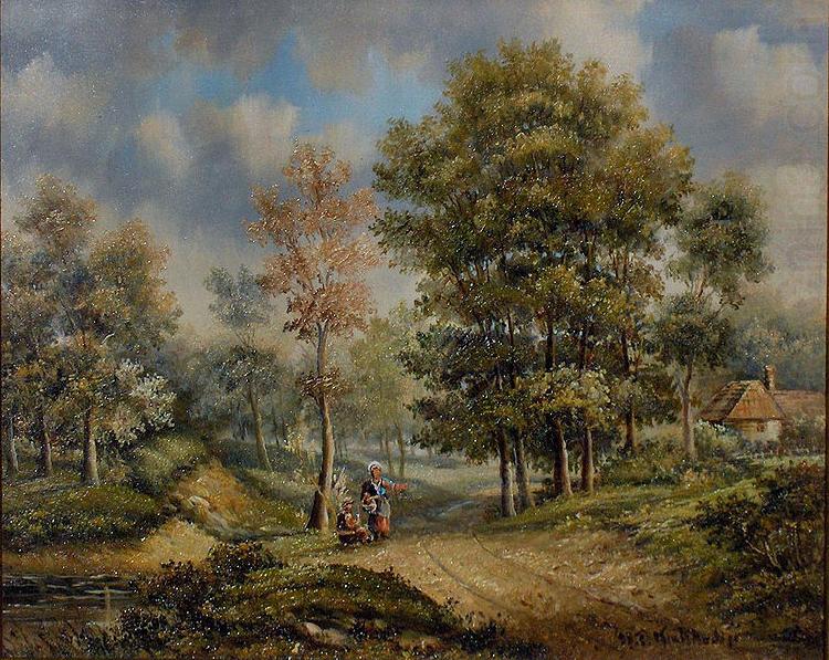 Walk in the woods, Barend Cornelis Koekkoek